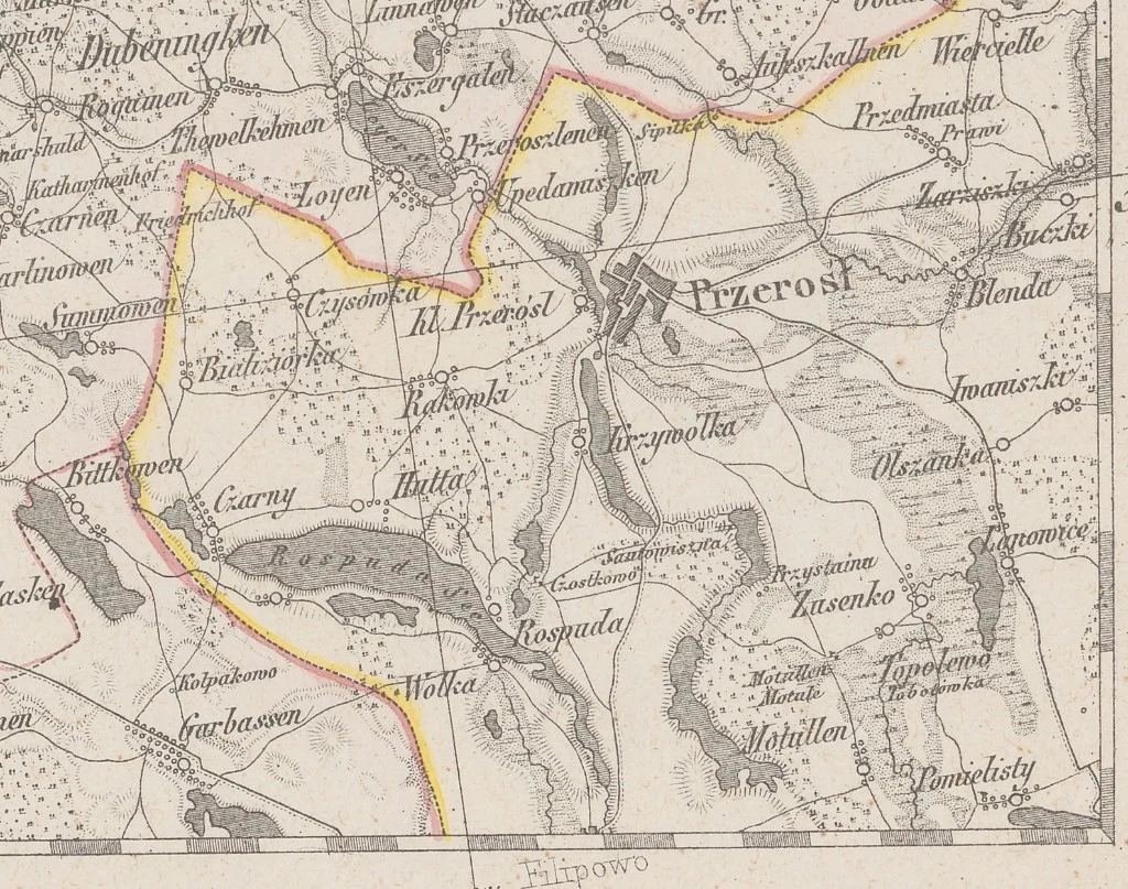 Hutta, Rospuda, Filipowo · ok. 1796–1802
